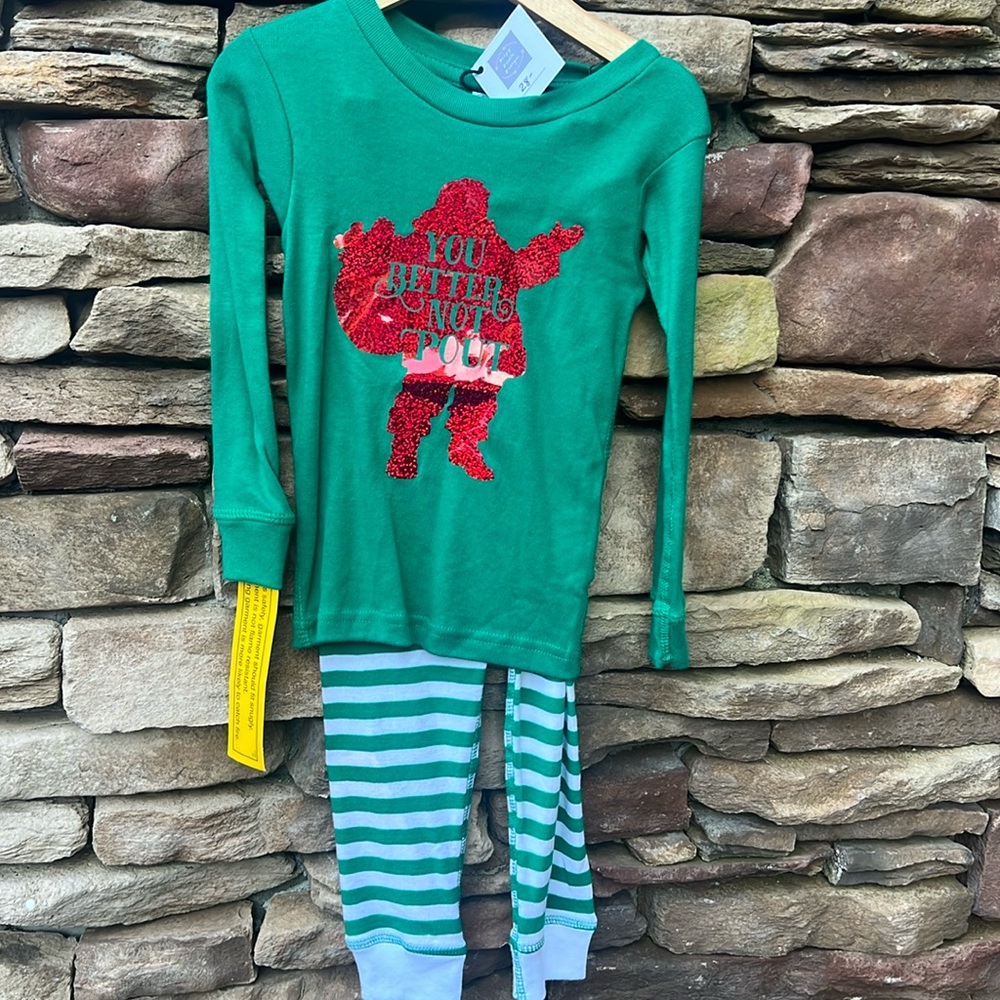 Glitter Christmas pajamas